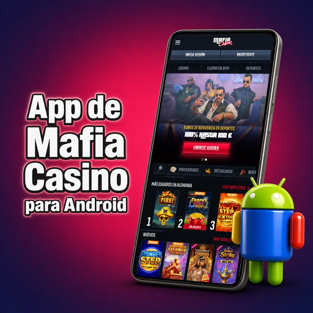 App de Mafia Casino para Android: apuestas deportivas y casino gratis, compatible con Android 7.0 o superior