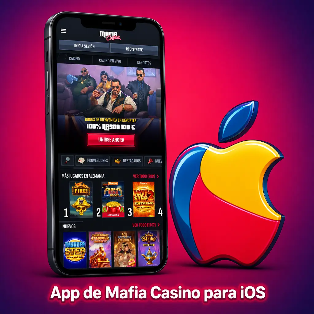 App de Mafia Casino para iOS: apuestas deportivas, casino en vivo y tragaperras en iPhone y iPad, descarga gratuita con iOS 13.0+