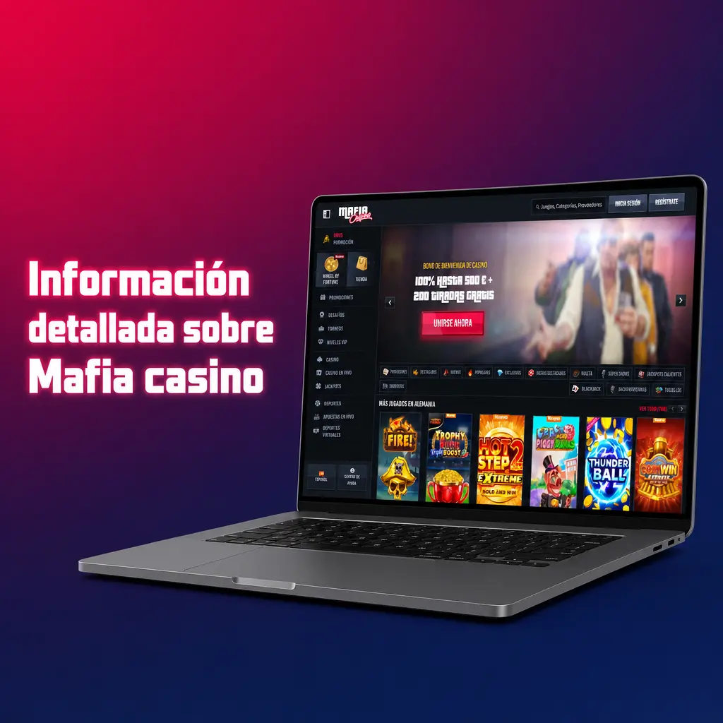 Mafia casino: plataforma licenciada con apuestas deportivas, juegos de casino, seguridad SSL y apps móviles para España.