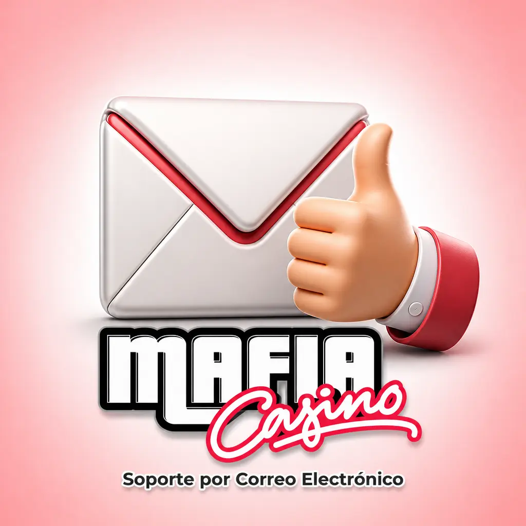 Soporte por correo electrónico de Mafia Casino para consultas con documentación, verificación de cuentas y reclamaciones de transacciones.