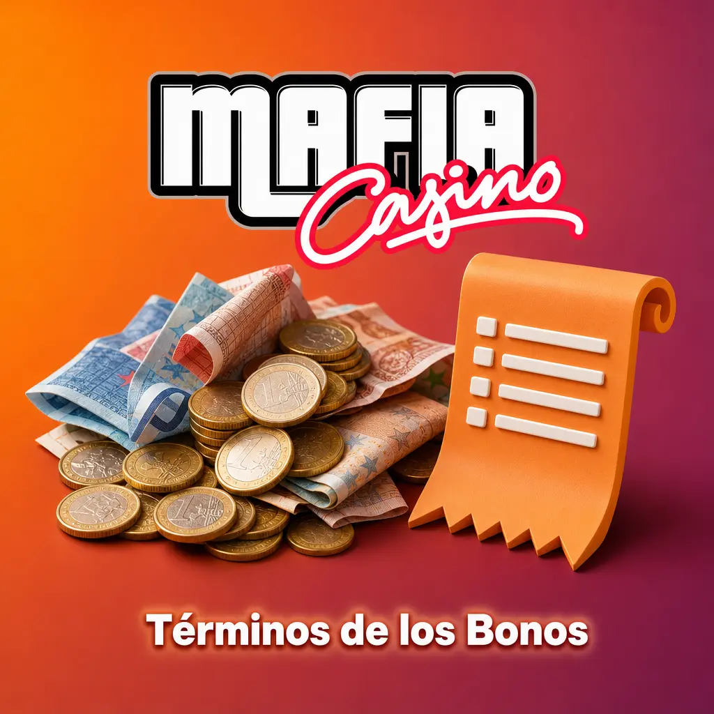 Condiciones y requisitos de apuesta de los bonos de Mafia Casino: plazos, depósito mínimo y límite de retiro máximo.
