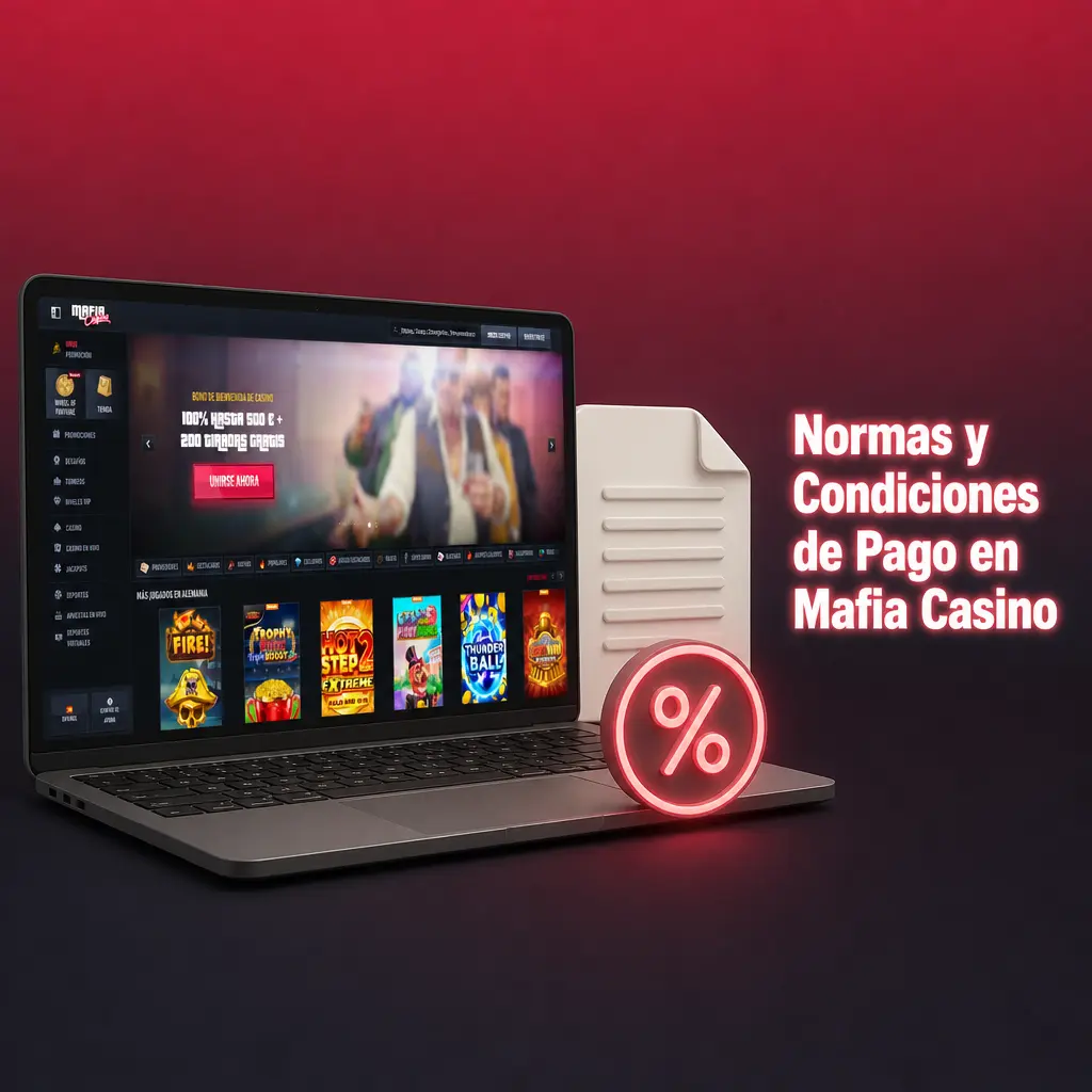 Normas y condiciones de pago en Mafia Casino: verificación de identidad, límites de retirada y requisitos de apuesta antes de retirar fondos.