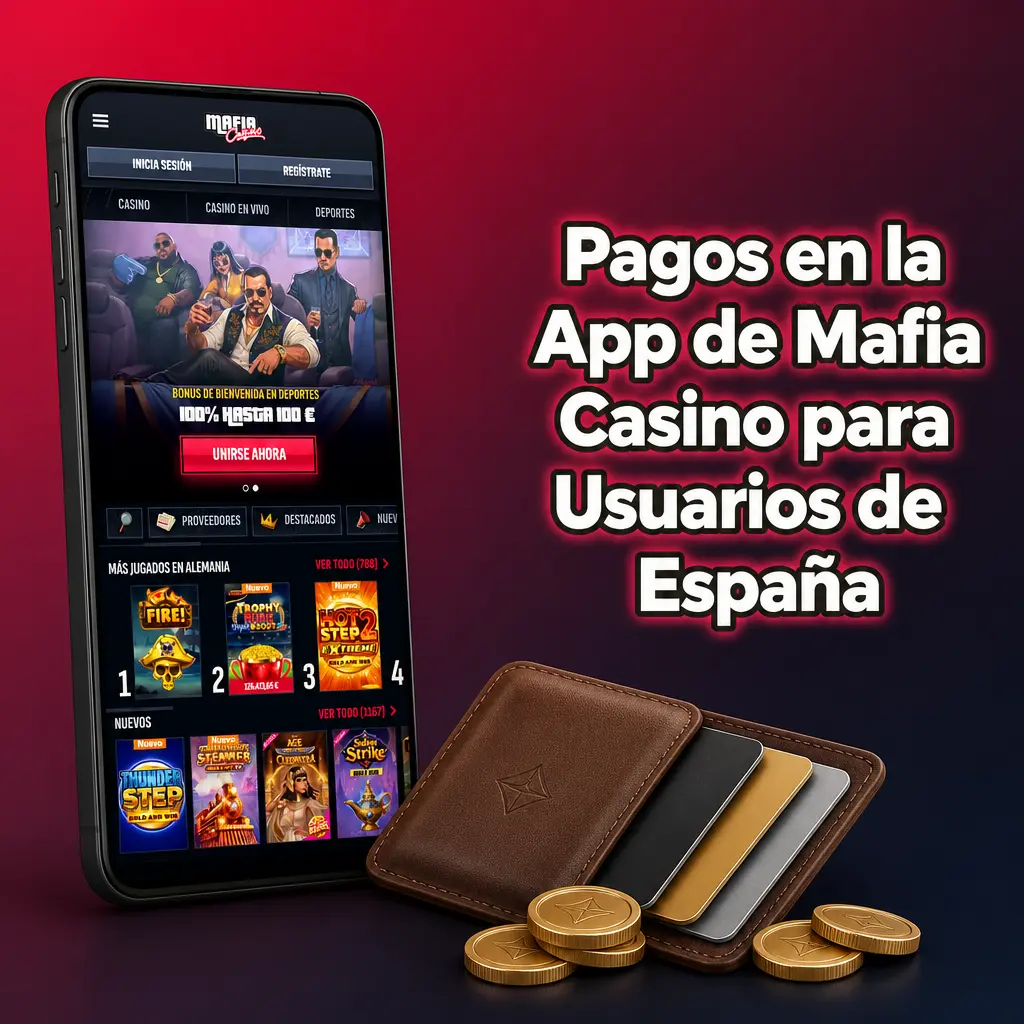 Métodos de pago en la app de Mafia Casino para usuarios de España: Visa, Mastercard, Skrill, Neteller y más opciones